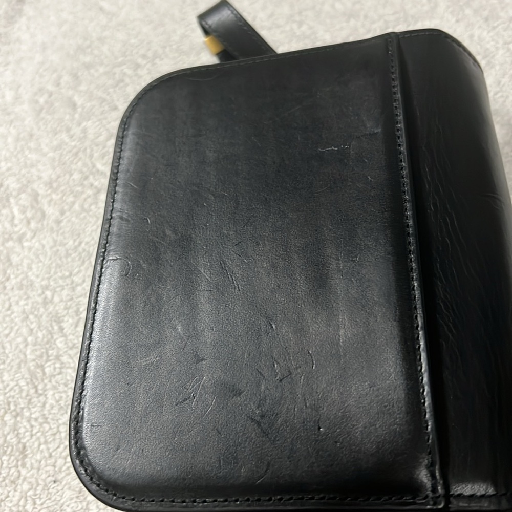 Loeffler Randall Black Leather Crossbody with Gold Tone Hardware - Picture 11 of 11